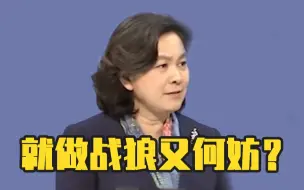 Скачать видео: 华春莹说就做战狼又何妨