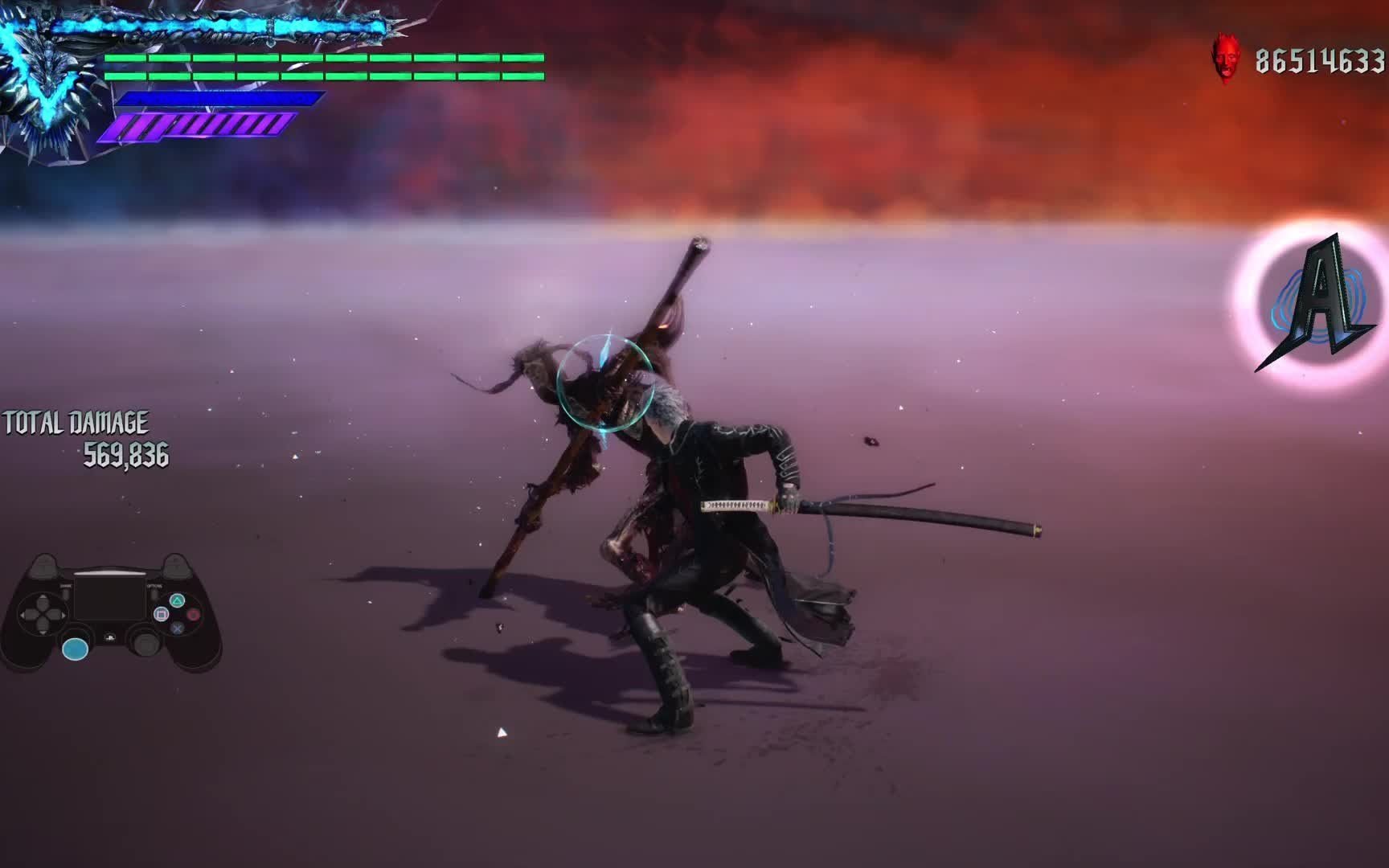 【鬼泣5se】维吉尔_连段(jackpot练习001)