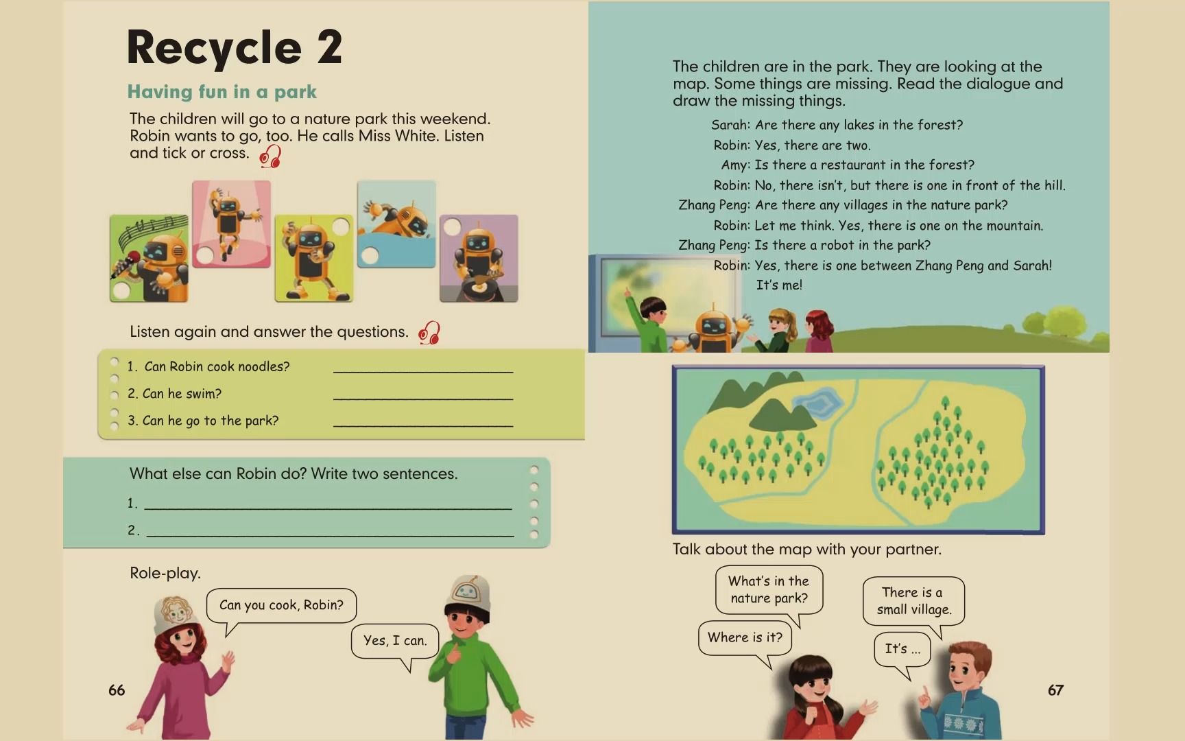 人教pep英语五年级上册recycle 2 完整慢读朗读视频-47栋朱老师-47栋
