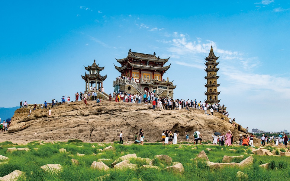 鄱阳湖上落星墩