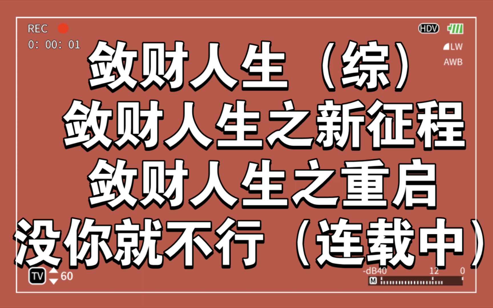 《敛财人生》四部曲 看一本相当于看十几本 四本看完原地飞升 好书强烈推荐哔哩哔哩bilibili