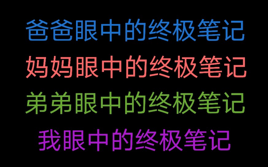 [图]【重传】当我们全家一起看小笔记时在想什么