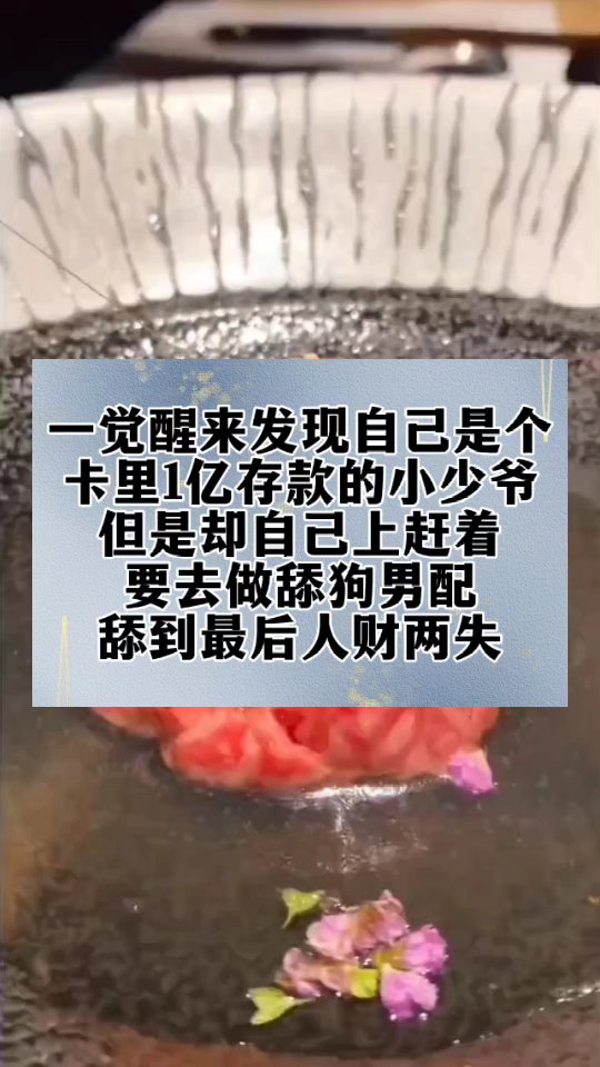 一觉醒来发现自己是个卡里1亿存款的小少爷但是却自己上赶着要去做舔狗男配舔到最后人财两失哔哩哔哩bilibili