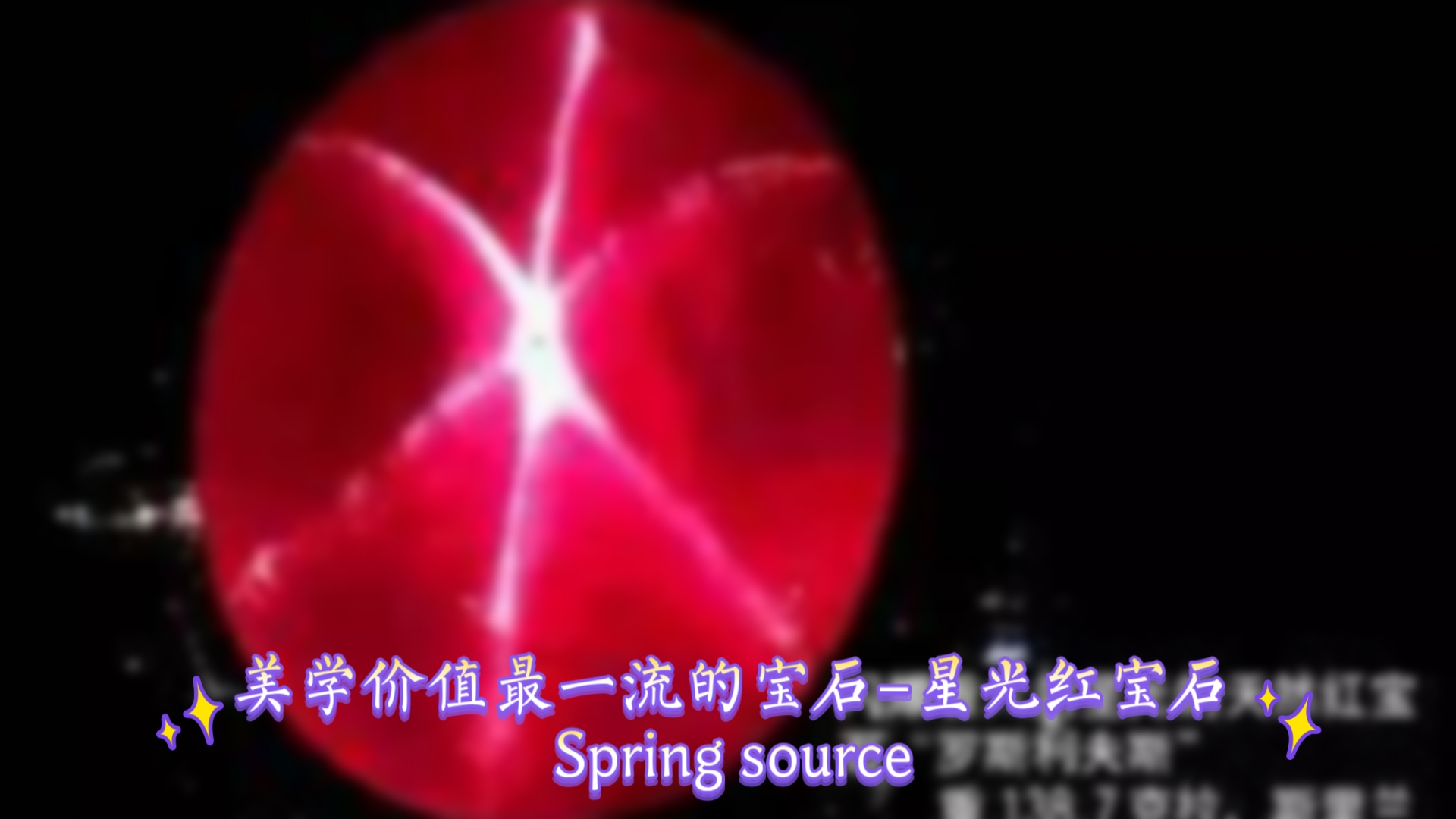 美学价值最一流的宝石–星光红宝石Spring source哔哩哔哩bilibili