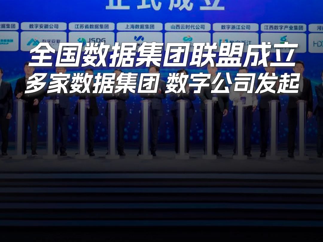 全国数据集团联盟在上海发起成立,这些公司发起!哔哩哔哩bilibili