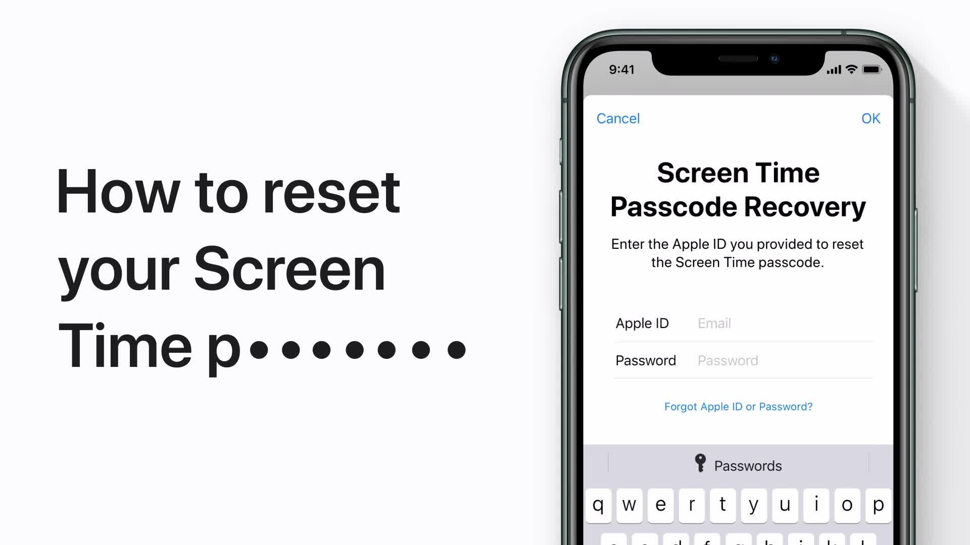 iPhone屏幕使用时间密码忘了怎么办