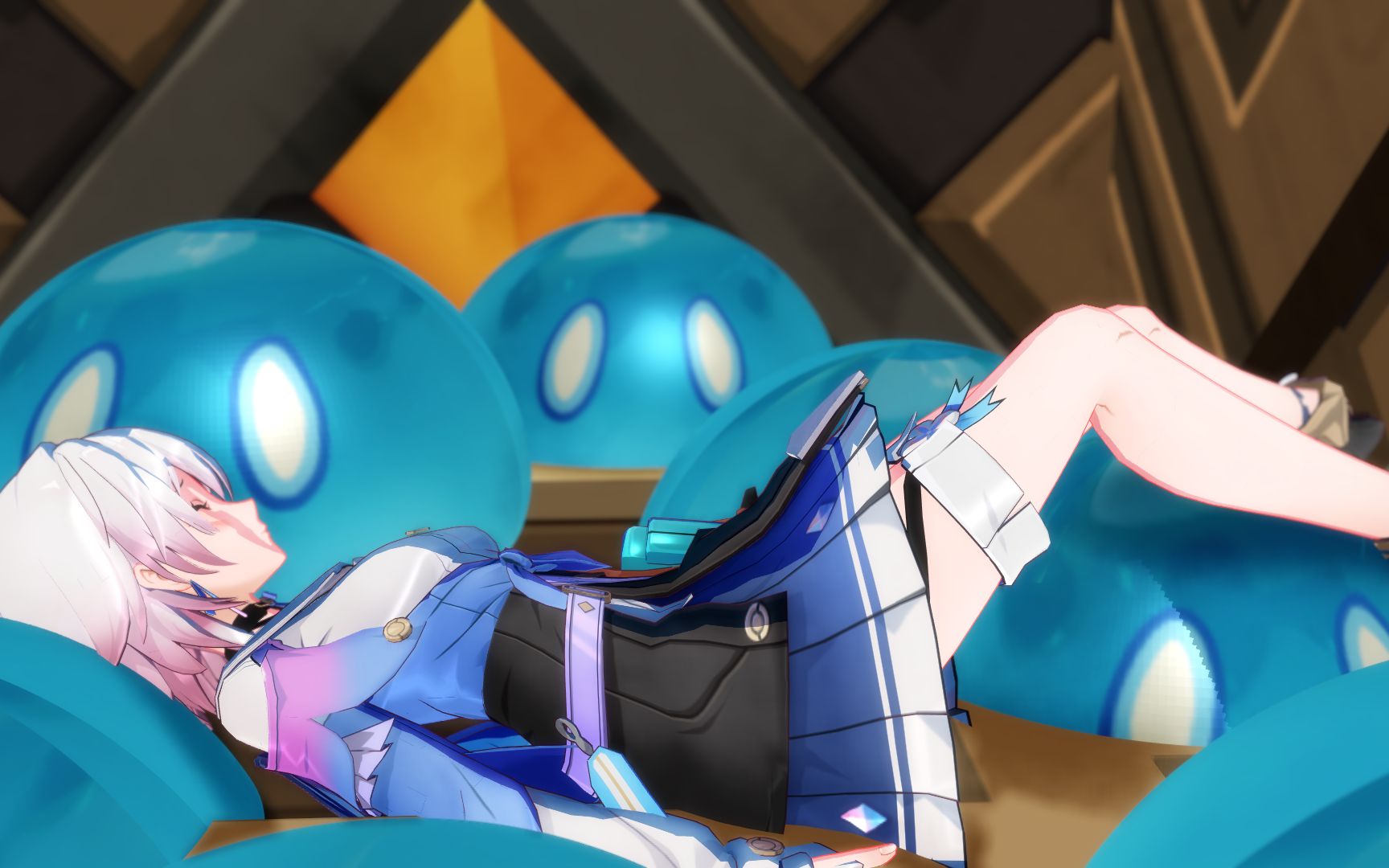 三月七大战史莱姆(布娃娃系统演示)