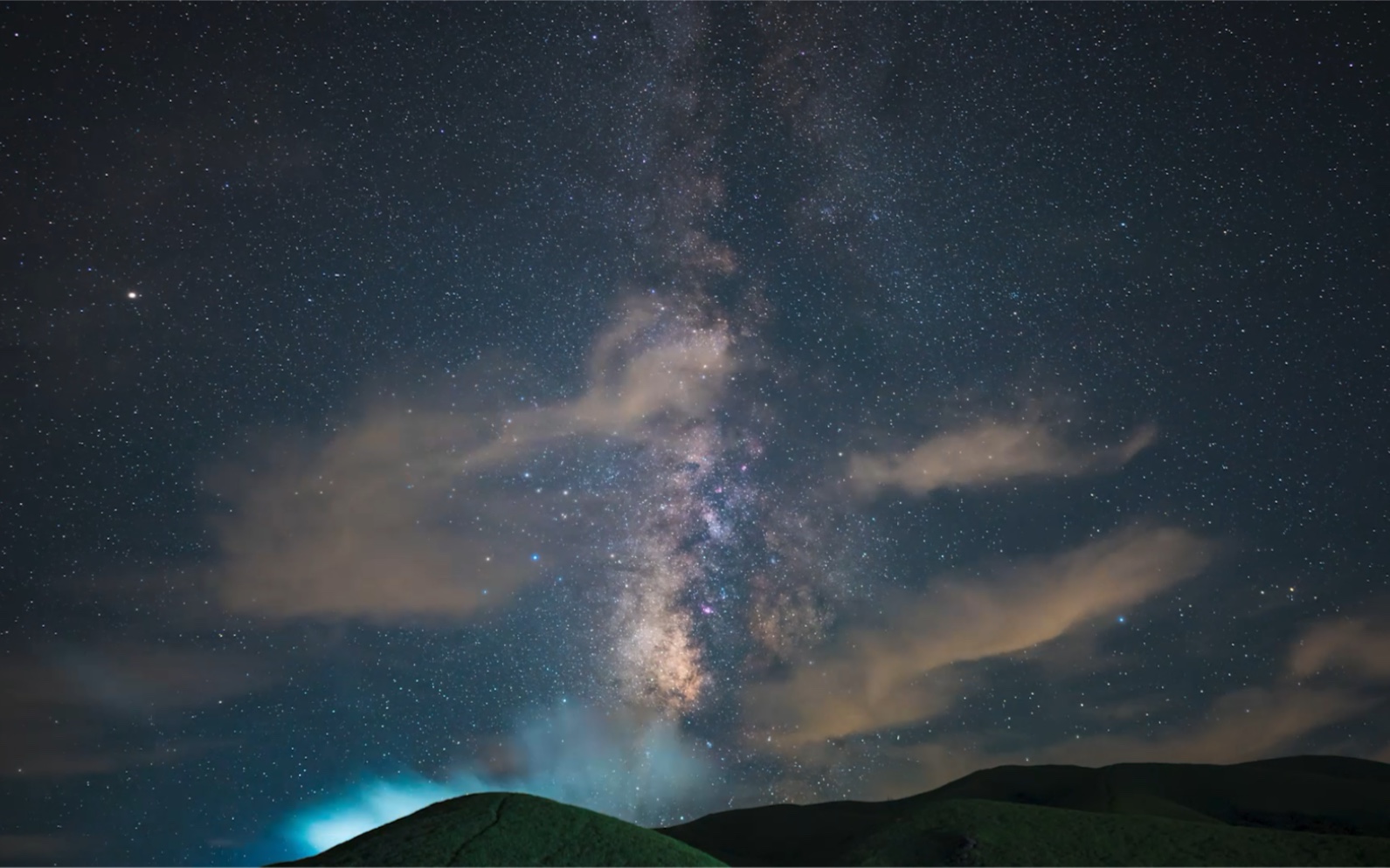 初次拍摄武功山星空银河
