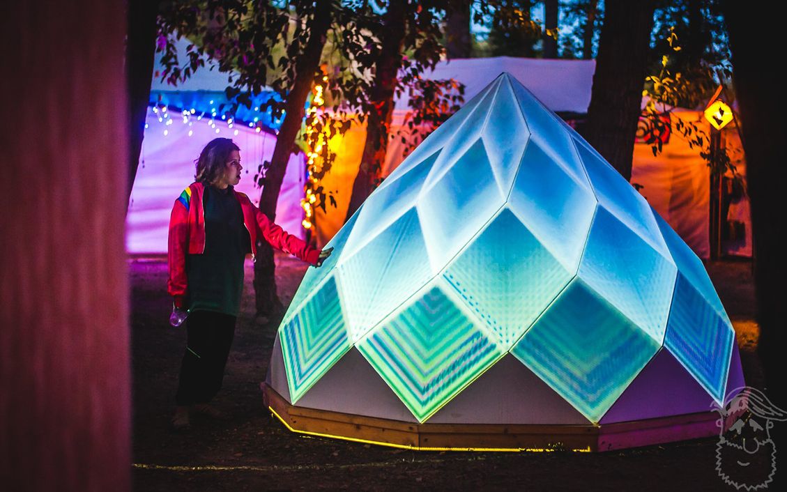 bass coast 音乐节投影装置 prizome