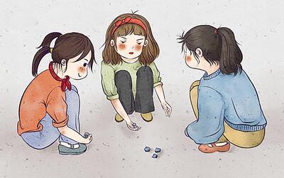 小时候的游戏,抓石子,现在的你还会玩吗?九云鹏出品!