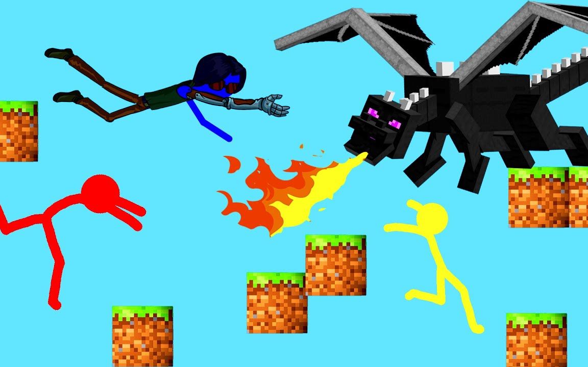 火柴人动画:末影龙入侵火柴人世界