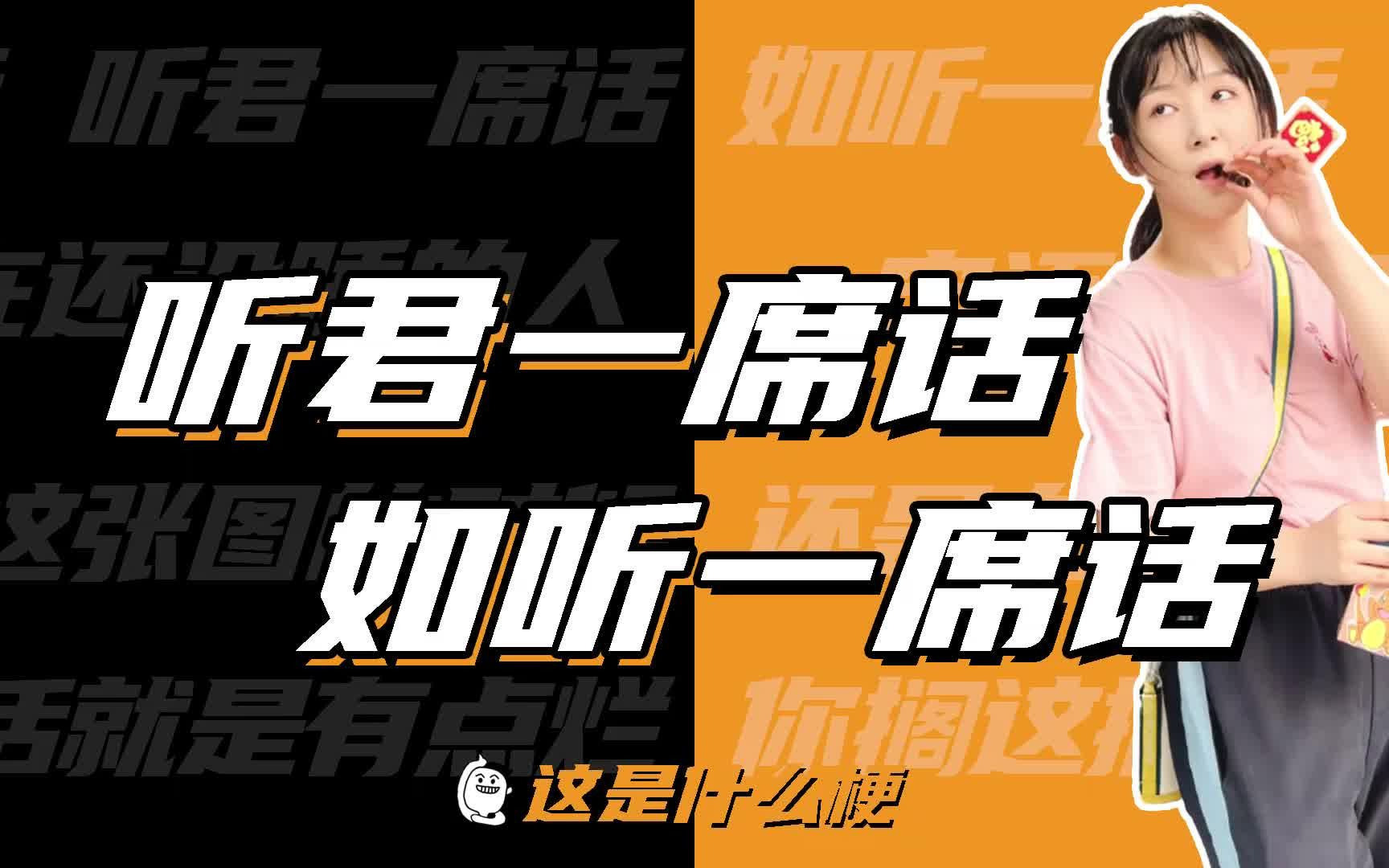 这是什么梗:听君一席话,如听一席话!_哔哩哔哩_bilibili