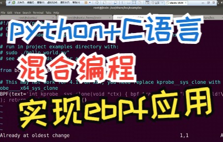 [图]15、python+c语言，混合编程，开发ebpf应用