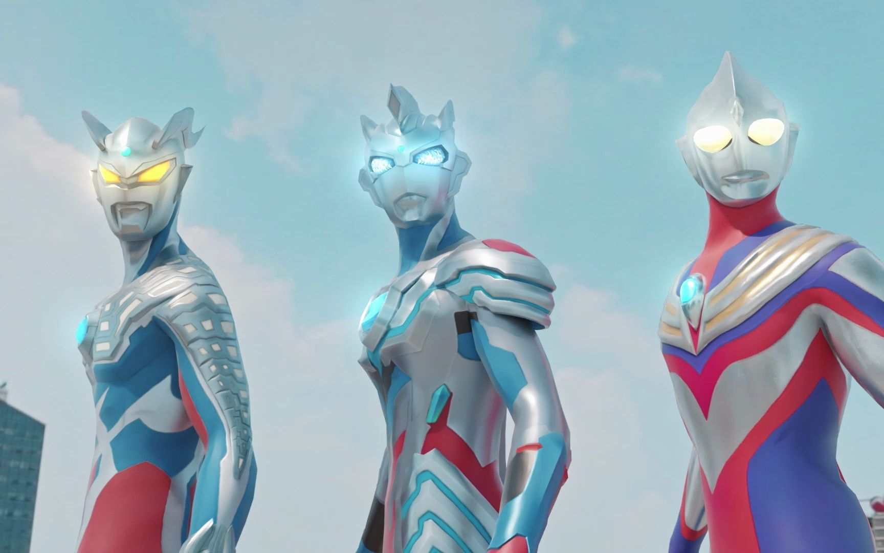 仨奥特曼打怪兽,迪迦,泽塔,赛罗联手打巴尔坦星人_哔哩哔哩_bilibili