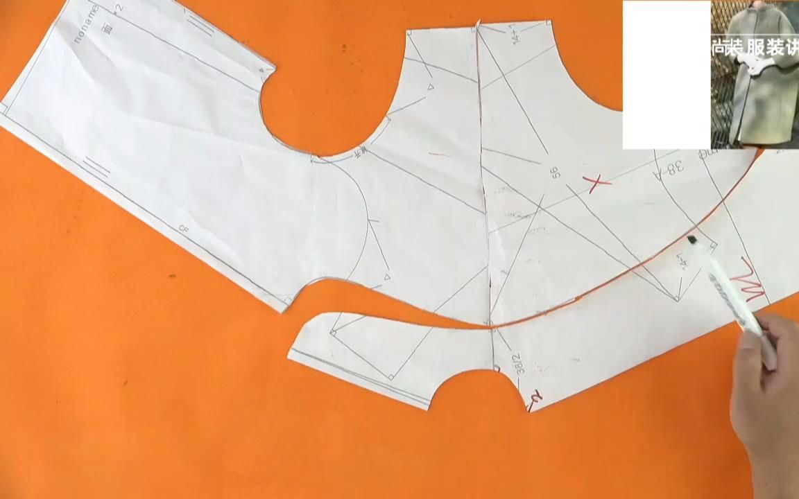 直播回放balenciaga巴伦夏加茧形大龟背宽松大衣制版二原型法制版4