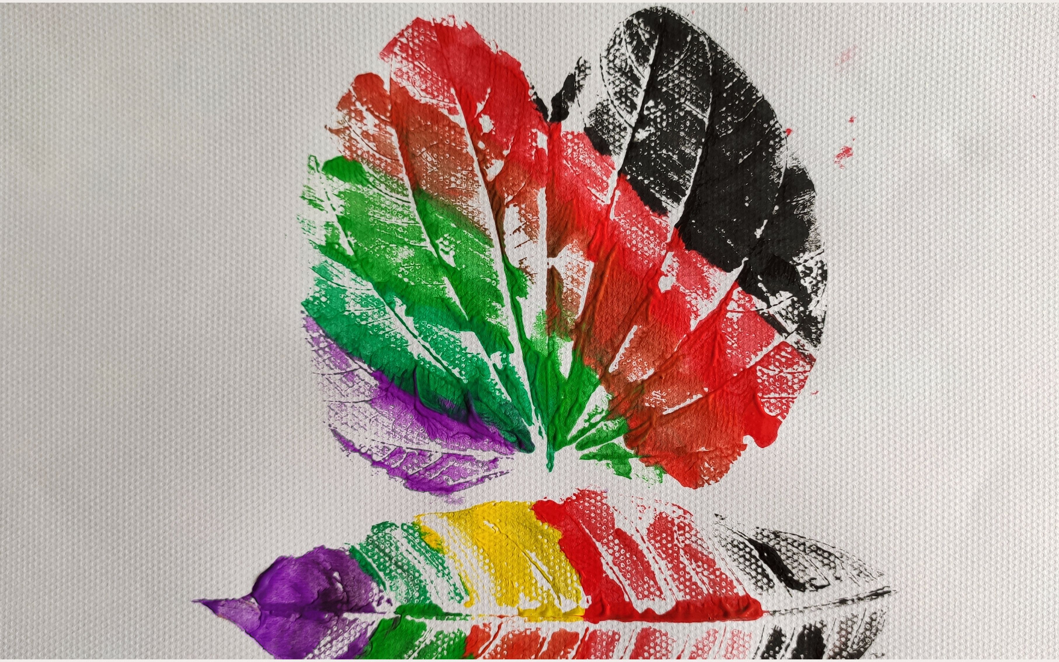 叶子的一生印染艺术 咕噜咕噜魔法学堂 第六期【早教亲子艺术课】颜料