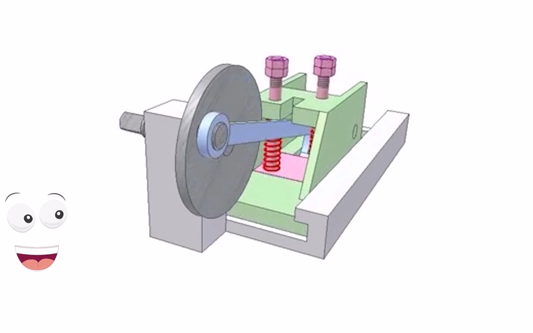 三维运动仿真:一种凸轮往返机构的动画展示_哔哩哔哩 (゜-゜)つロ