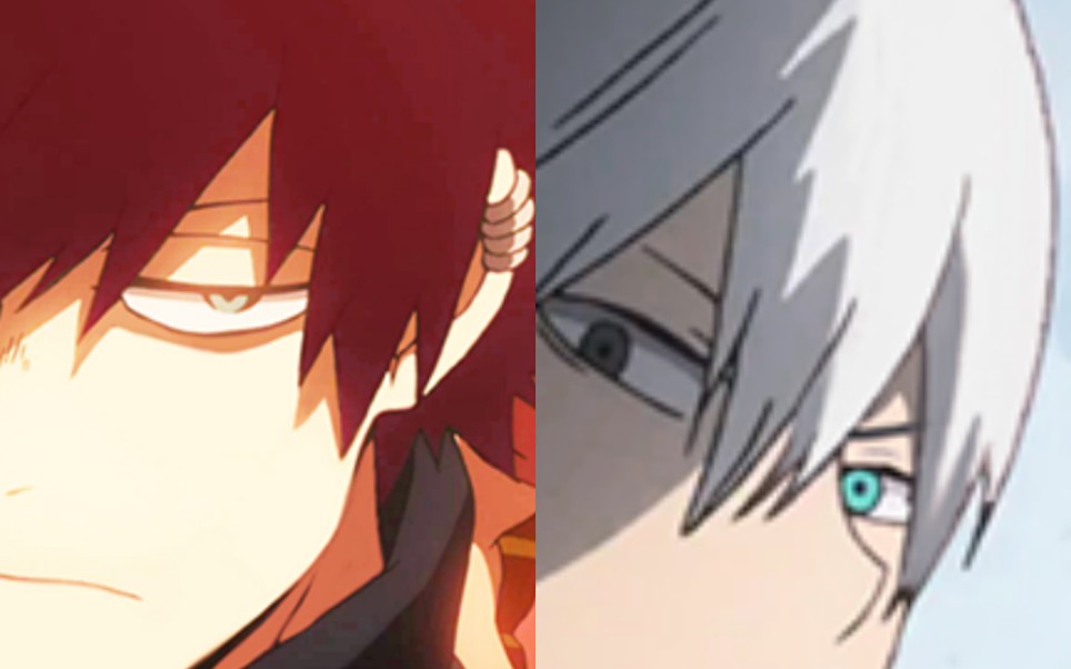 我英红发荼毘和白发红发轰总