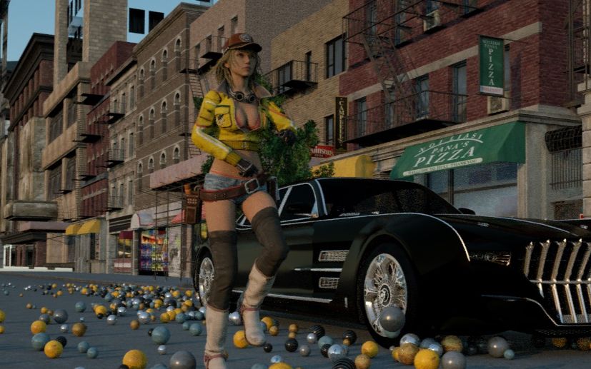 c4d绑骨物理测试作最终幻想15希德妮奥拉姆