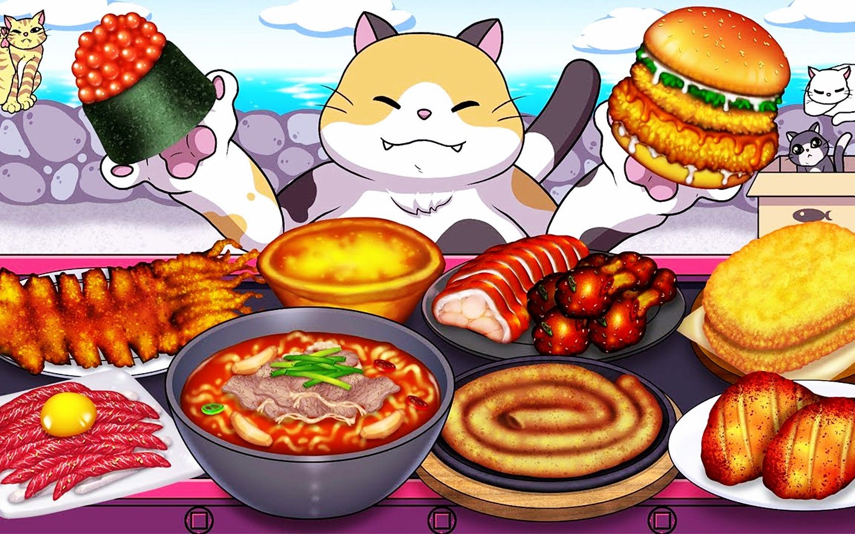 美食动画:肉食主义者,料理猫王带你品尝不一样的美味体验!