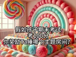 Download Video: 假如孩子期末考试考100分，你奖励Ta睡哪个主题房间⁉️#脑洞大开#挑战#创意#ai#奇思妙想