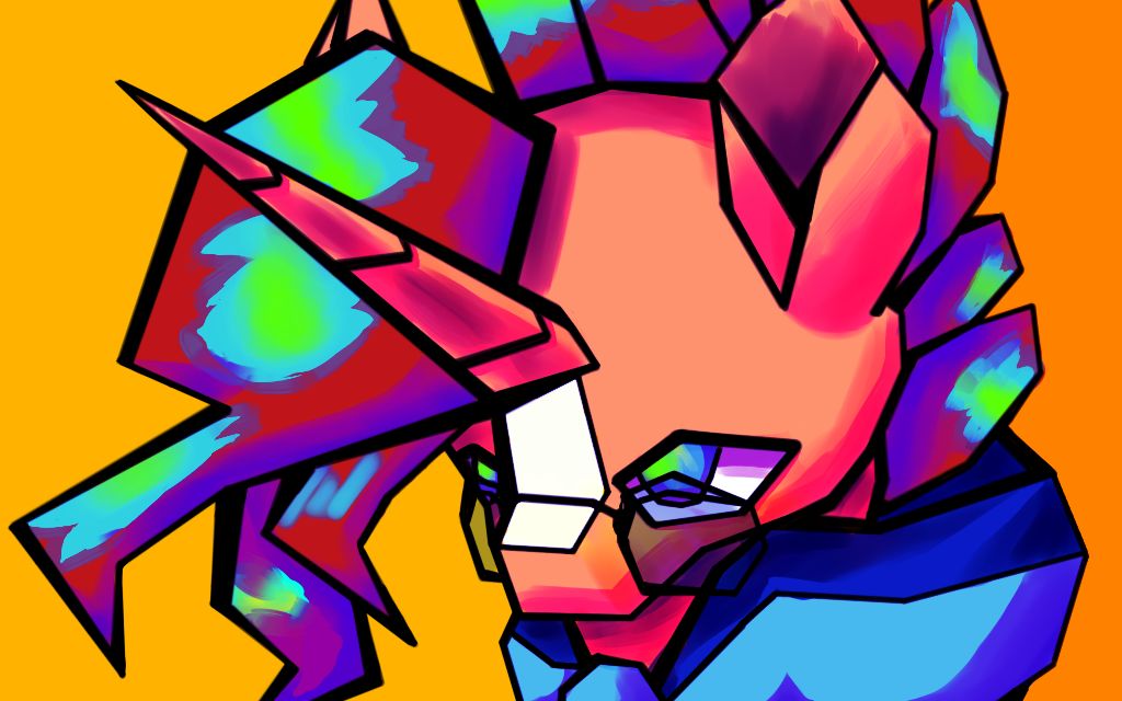 板绘上色彩虹小马