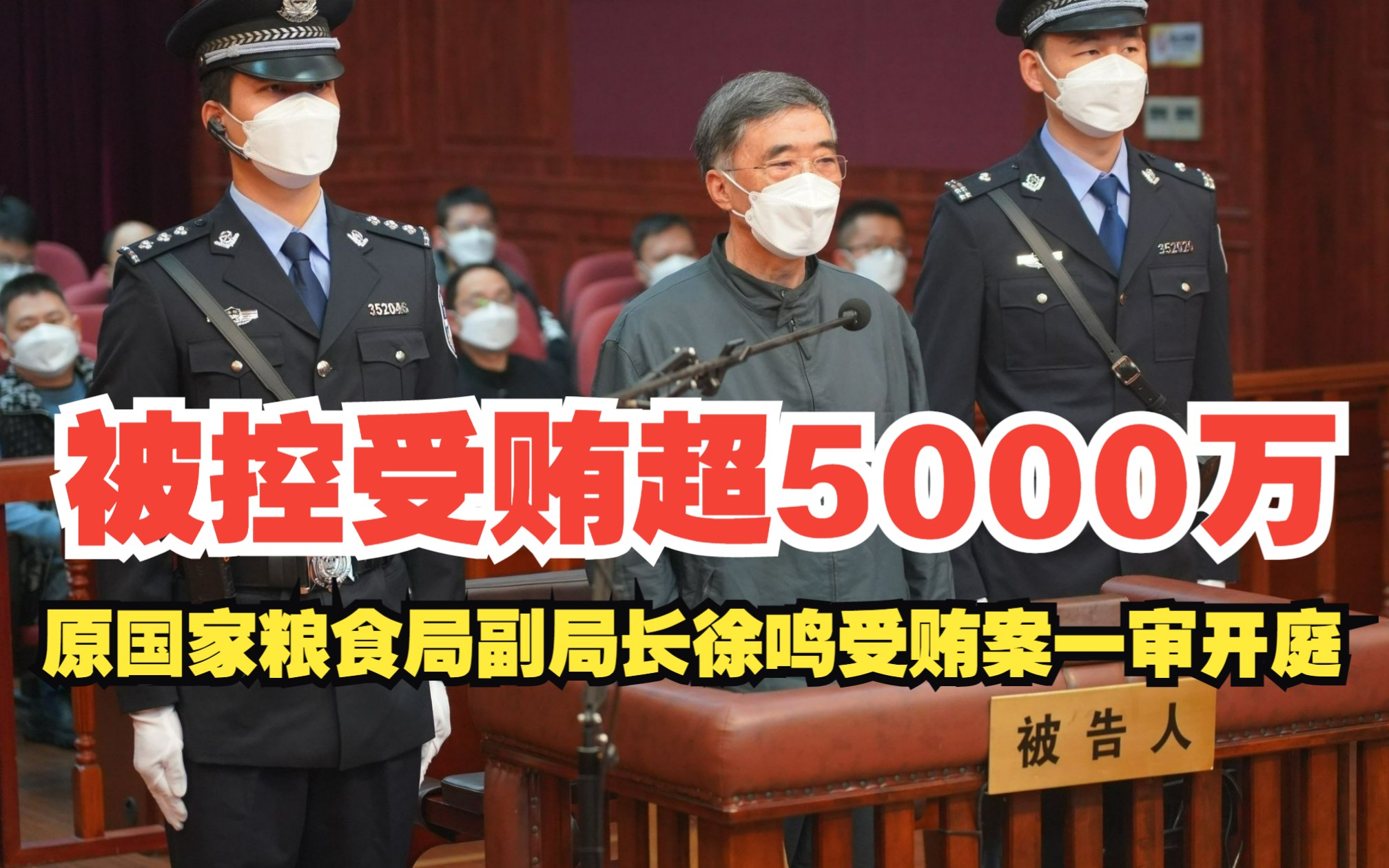 被控受贿超5000万!原国家粮食局副局长徐鸣受贿案一审开庭哔哩哔哩bilibili