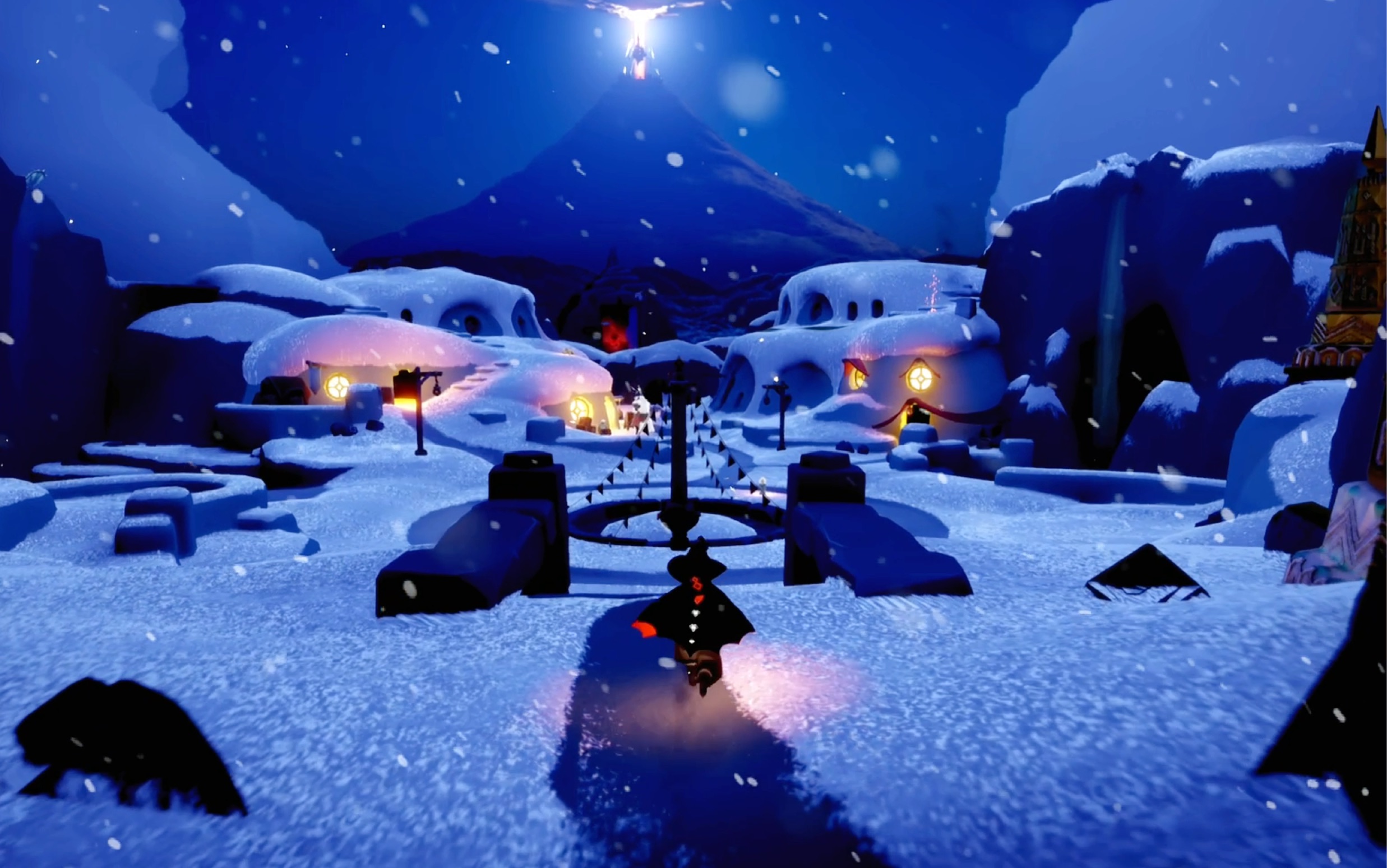 救命!下雪的空巢小镇也太美了吧!