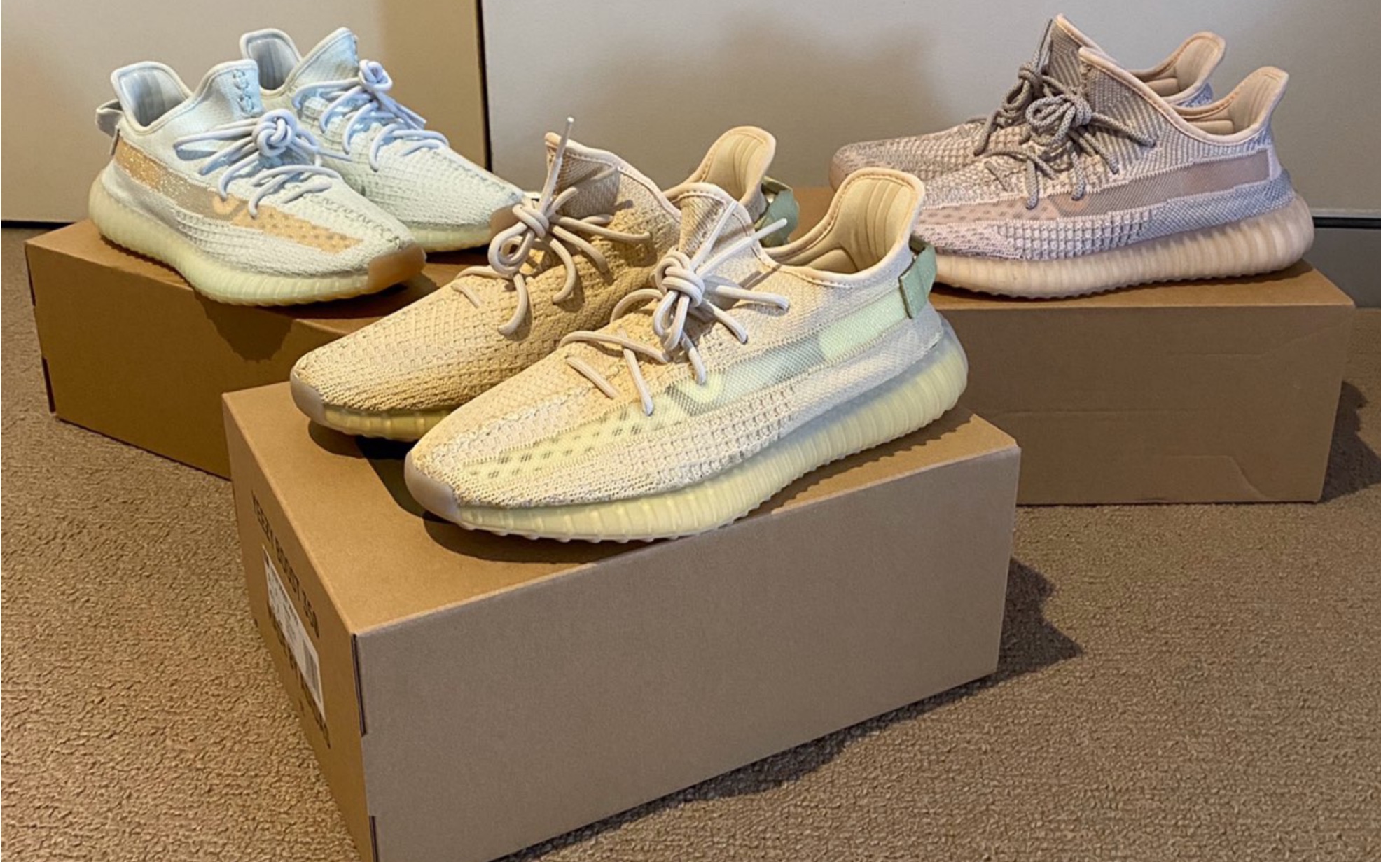 yeezy350 亚洲限定 flax 开箱