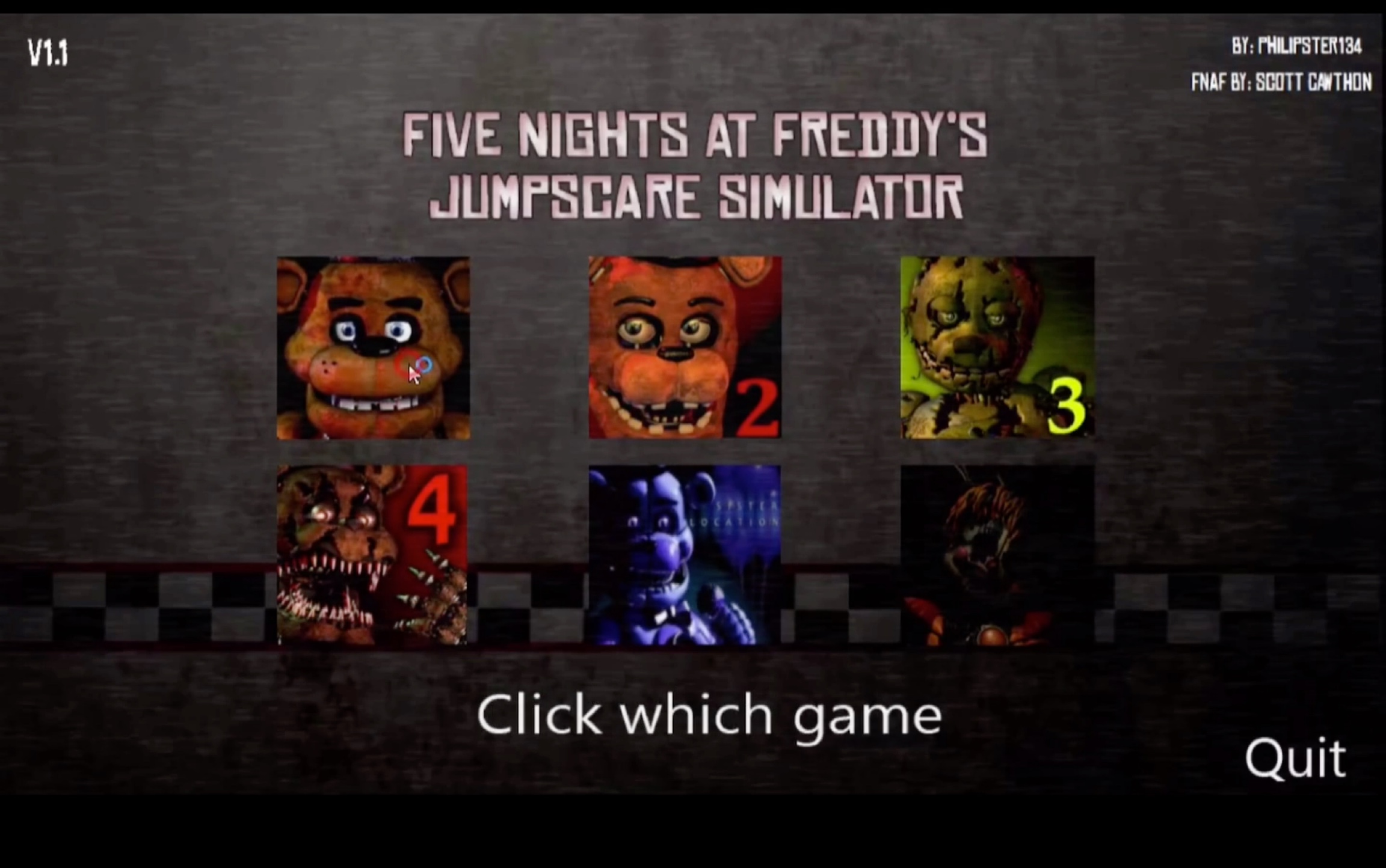 fnaf全代跳杀模拟器-终于找到合体版了!