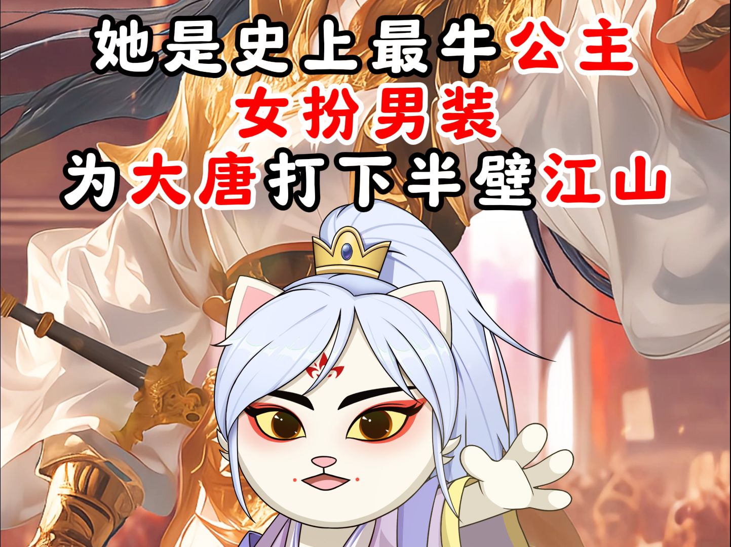 她是史上最牛公主.女扮男装,为大唐打下半壁江山!