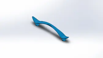 solidworks绘图练习---门把手