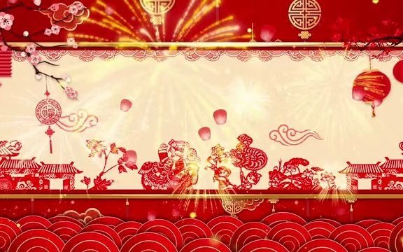 [图]jfx501《说唱中国红》歌曲背景LED视频素材高清动态