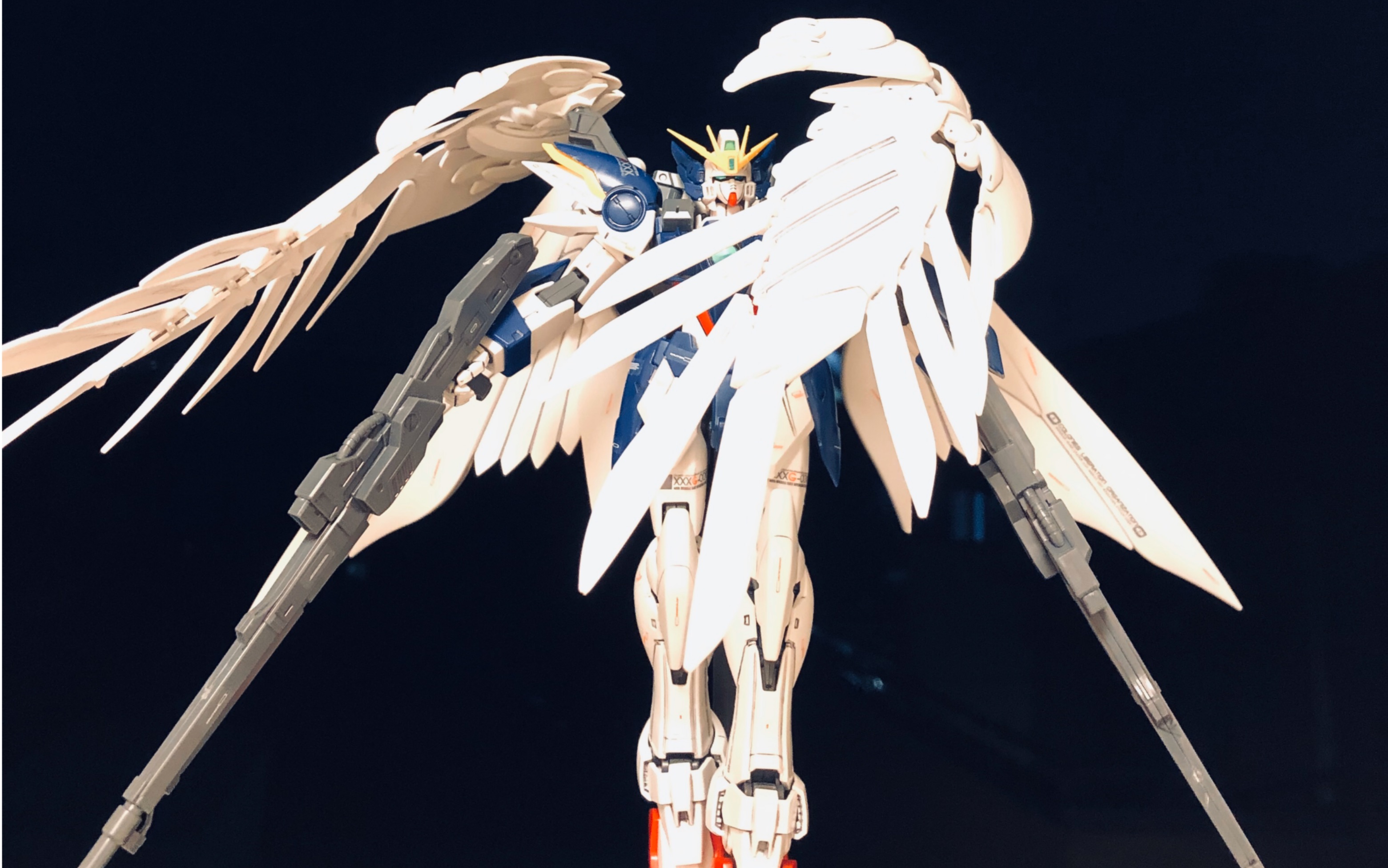 【高达模型】机动战士高达w～天使高达,模型展示,详解_哔哩哔哩 (゜