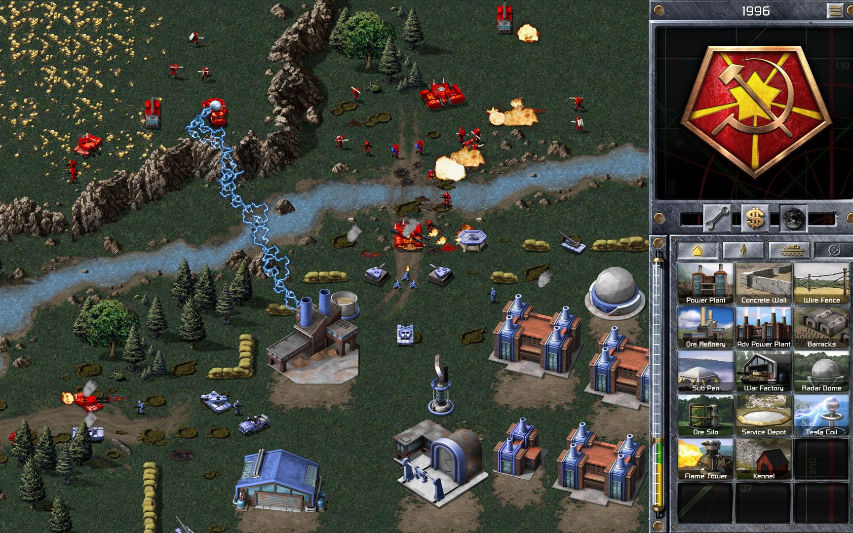 红色警戒1盟军建筑介绍