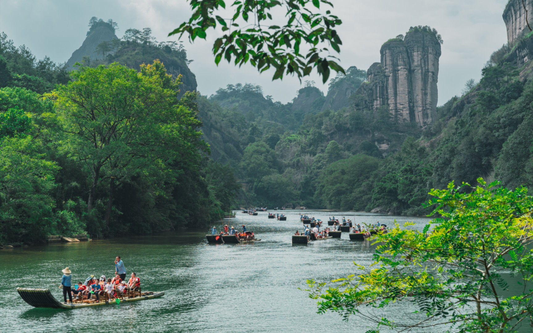 福建武夷山等你来!part1九曲溪竹筏漂流