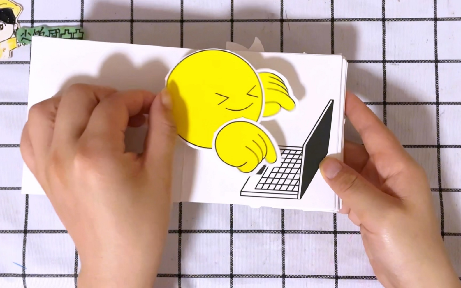 自制小黄人立体小机关慢教程来啦,一看就会一学就废系列!好奇心