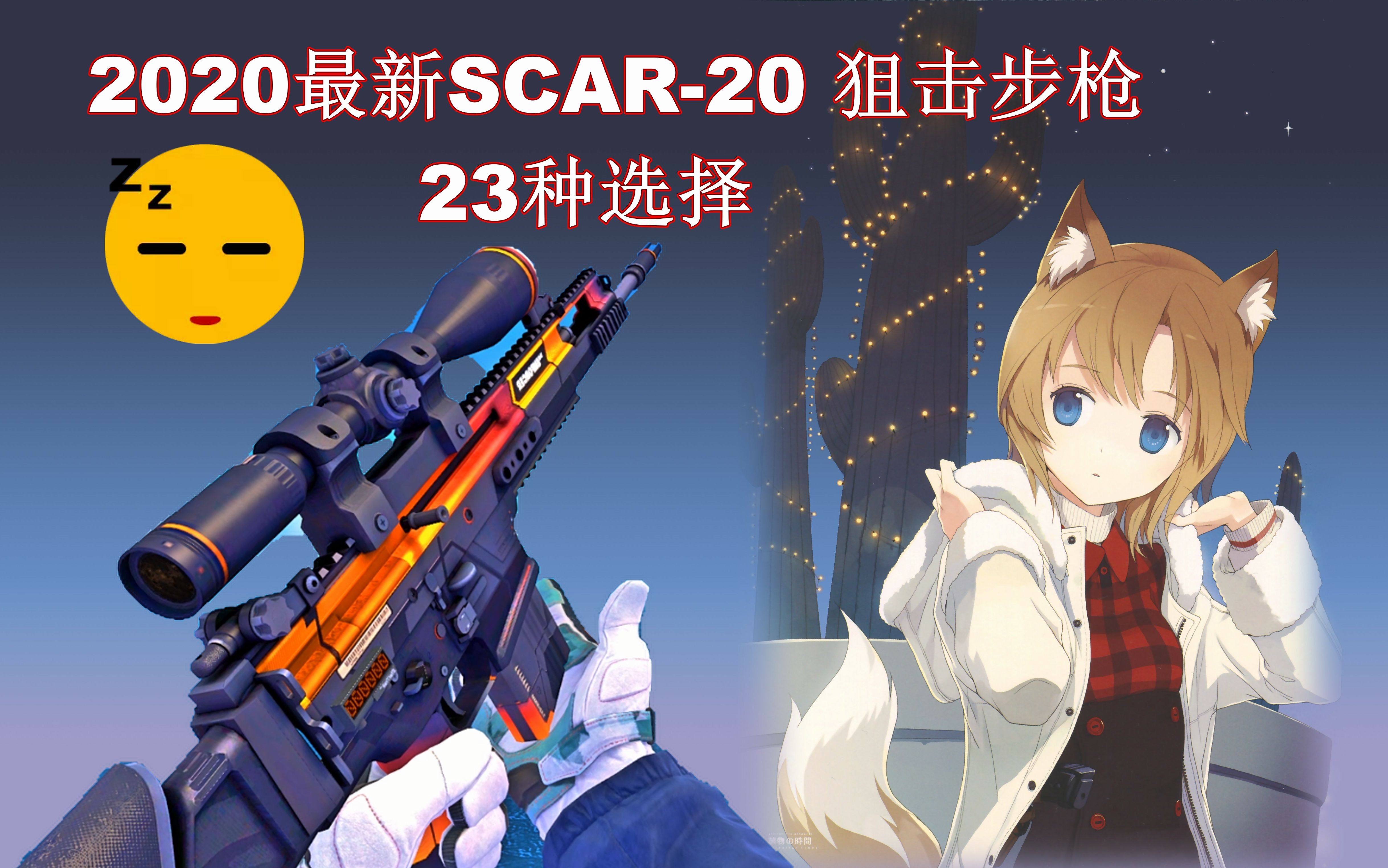 【csgo高画质】scar-20狙击步枪23种全部检视效果!【skinsdog】