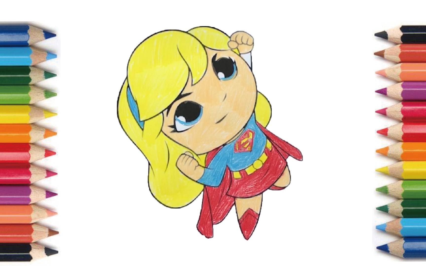 woman 【涂り絵】スーパーウーマン 【涂色】女超人 #coloring 495