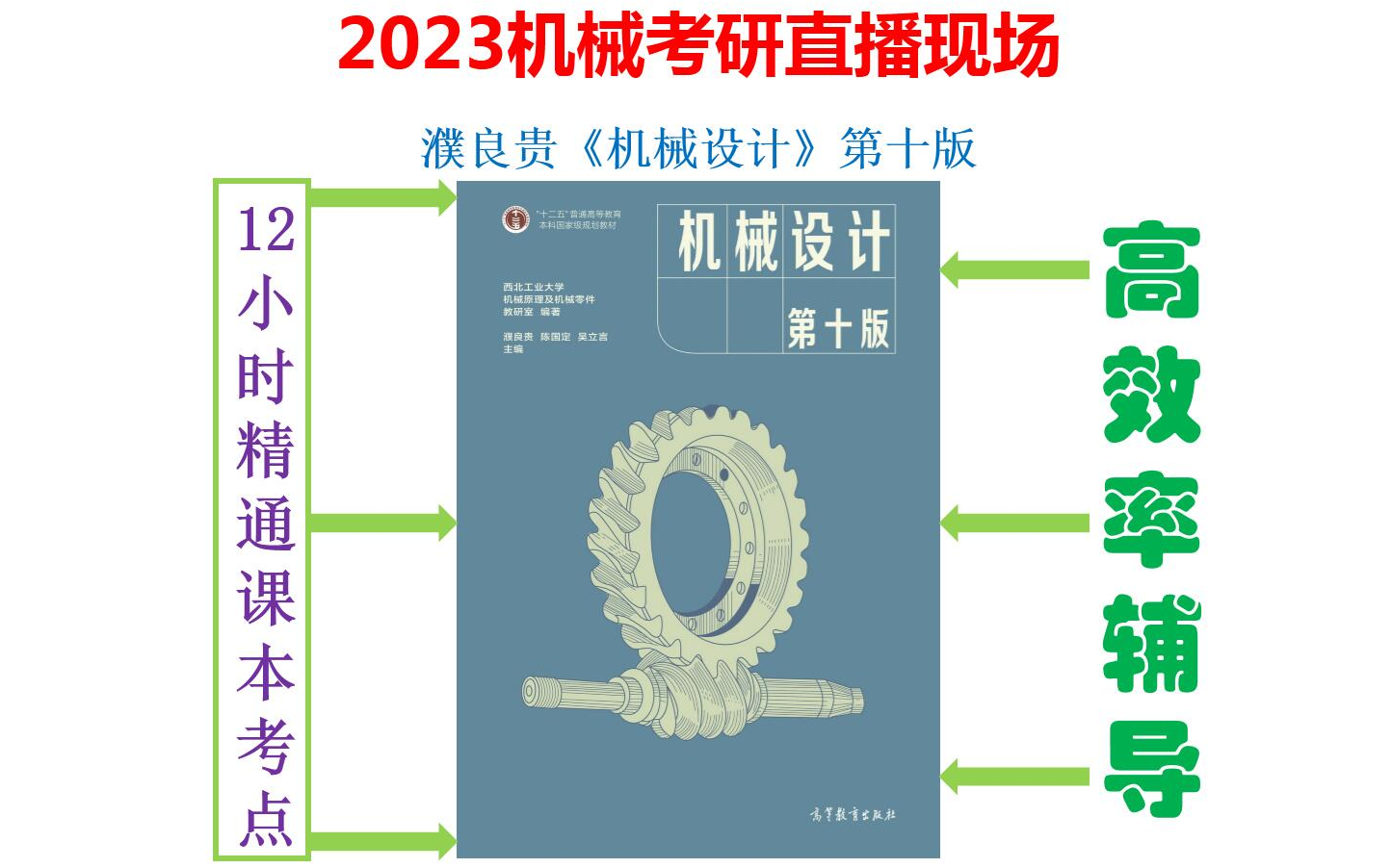 [图]2023机械考研最权威直播讲课_机械设计濮良贵第十版_机械考研