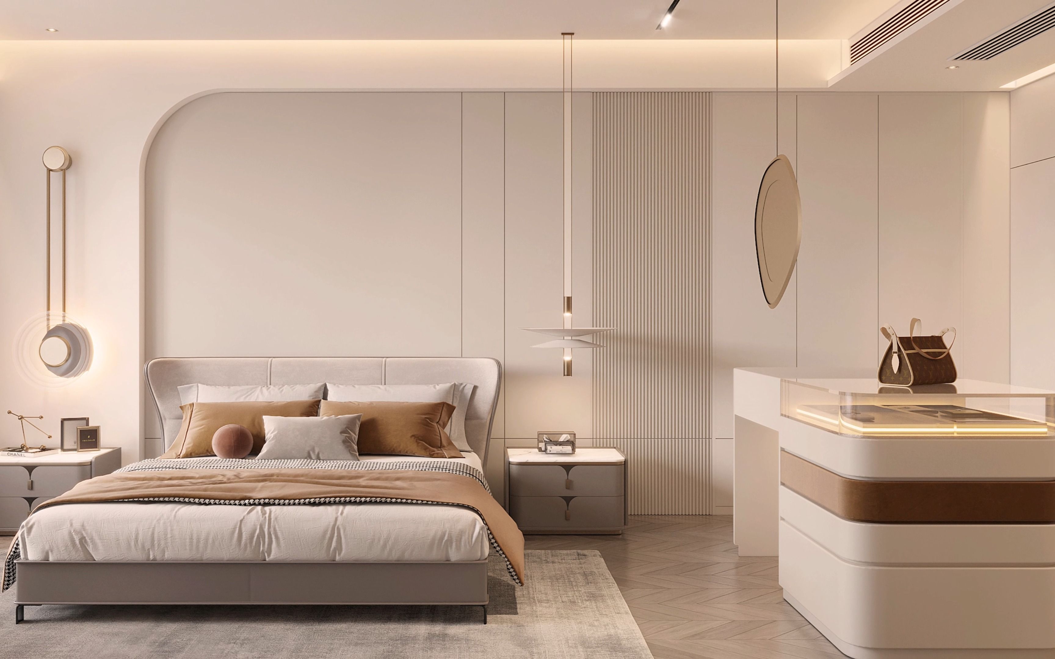 主卧设计,实用又大气,年轻人都无法拒绝!