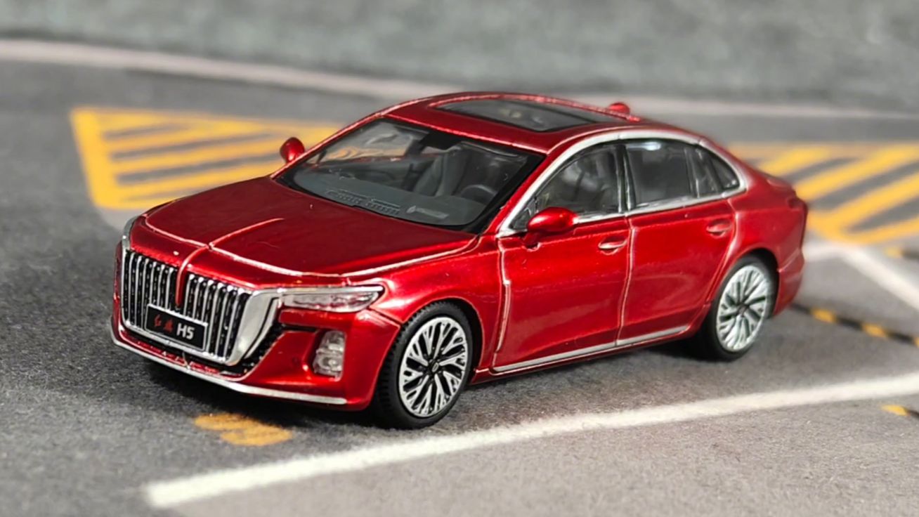 拓意xcartoys 1/64 微缩车模 第二代 红旗h5