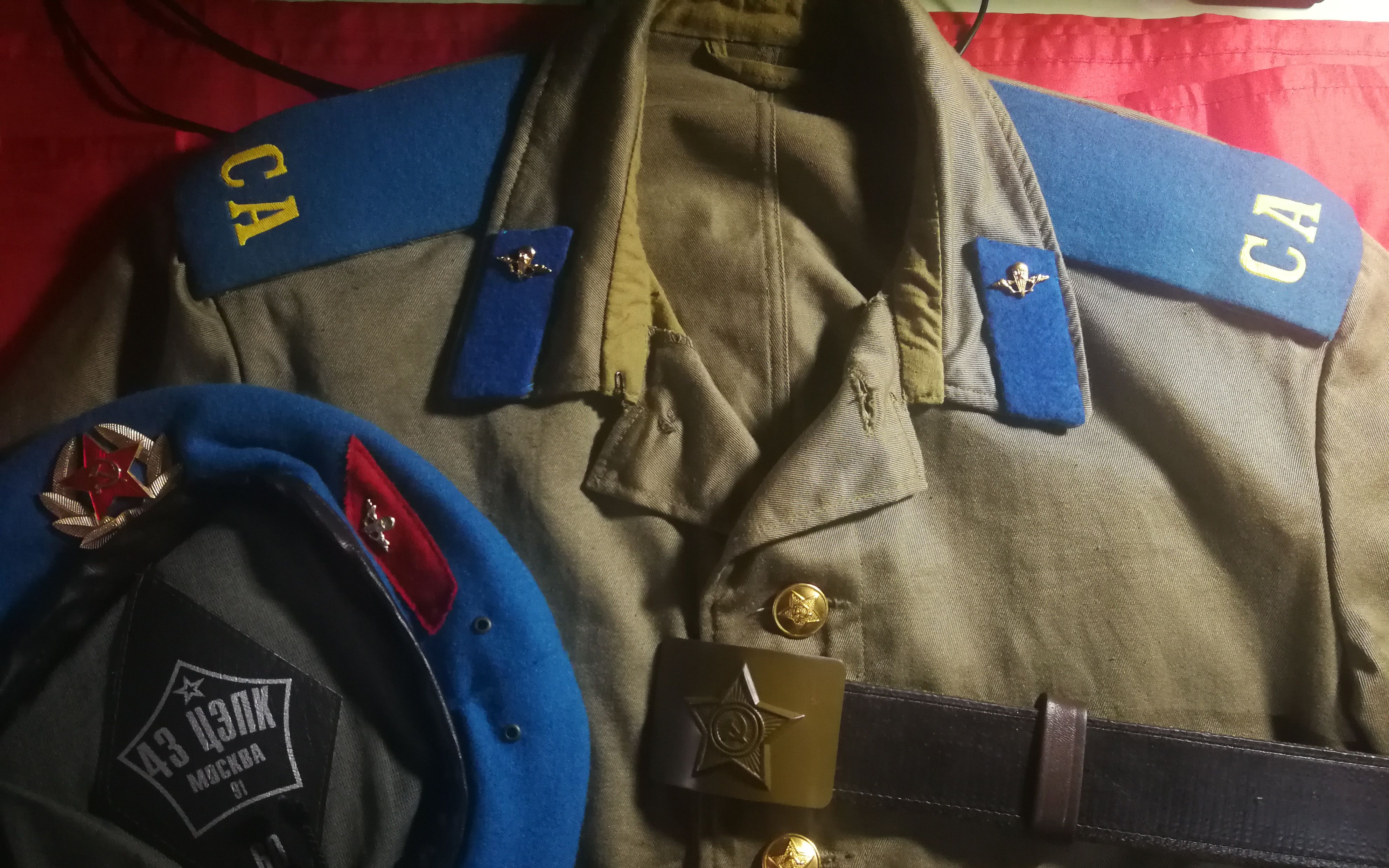 天降神兵苏联73条例空降军列兵队列常服评测