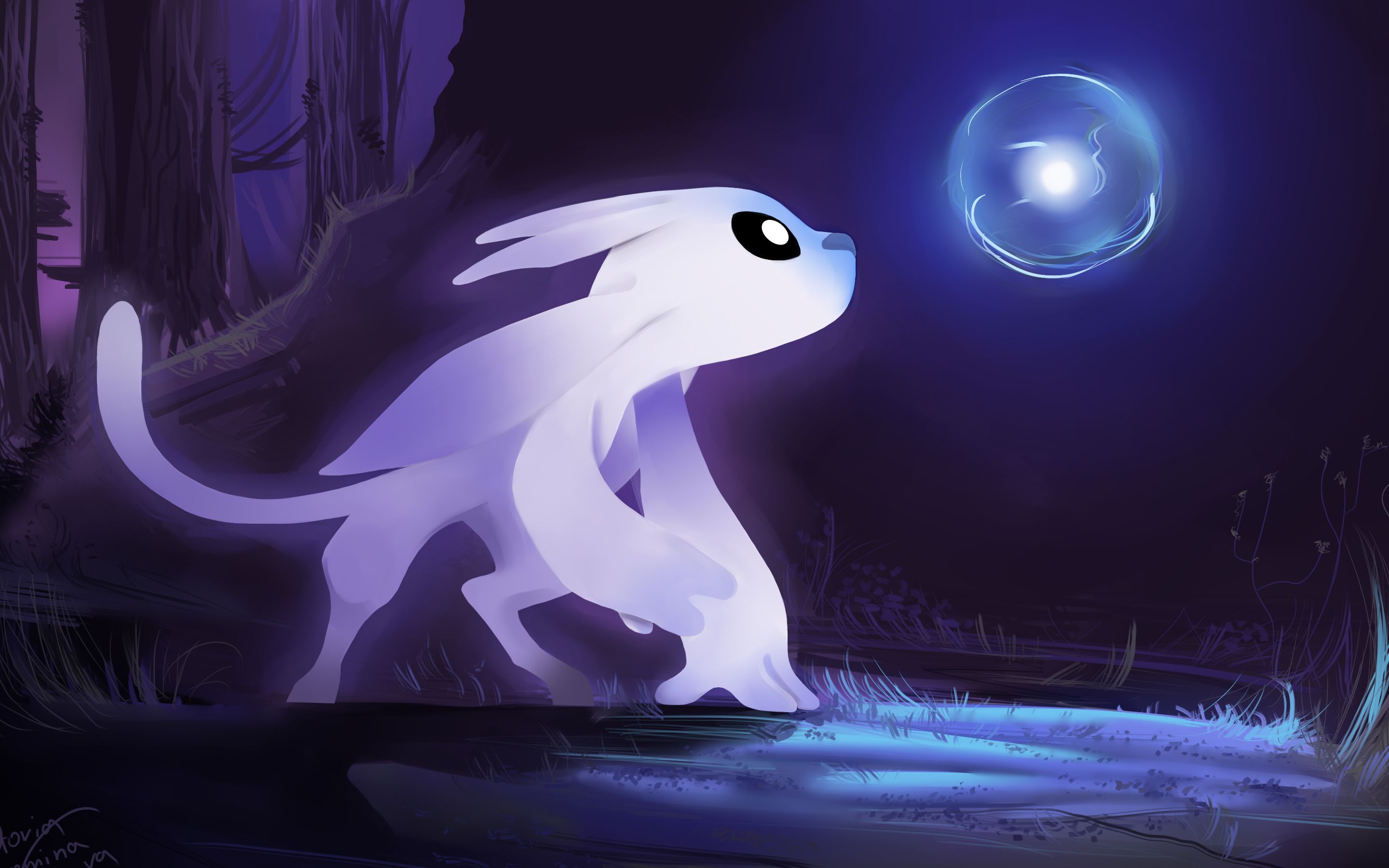 【黑猫君小逆《ori and the blind forest》中文名:奥里与黑暗森林