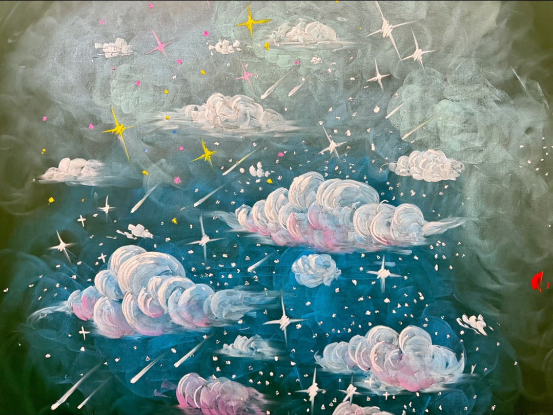 粉笔画(梦幻星空)