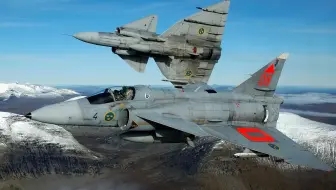 瑞典萨博飞机公司全天候多用途战斗机“雷”“Saab 37 Viggen”！！有着出色的综合性能，跻身世界先进战斗机行列！