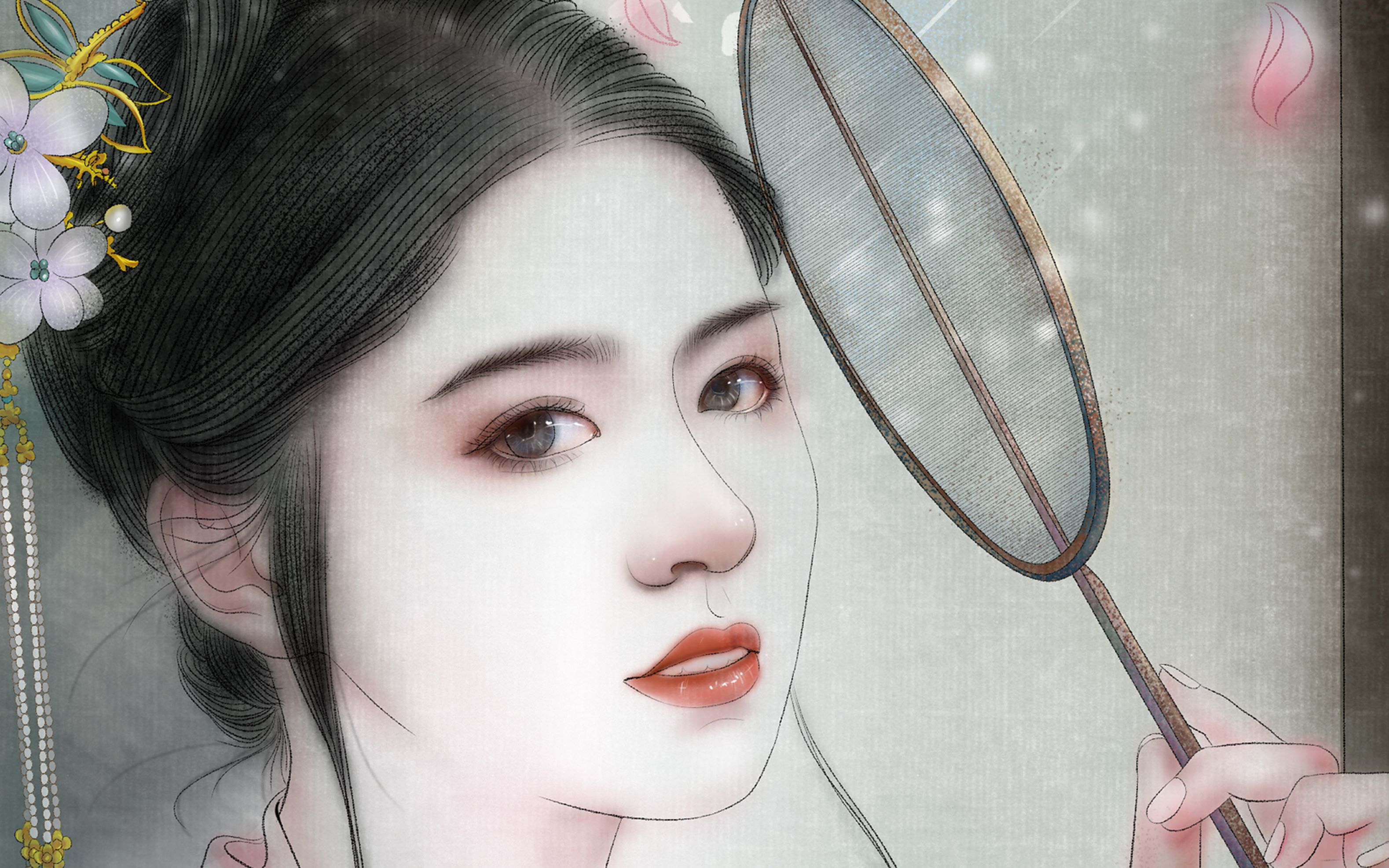 古风人物绘画,唯美人物板绘工笔练习