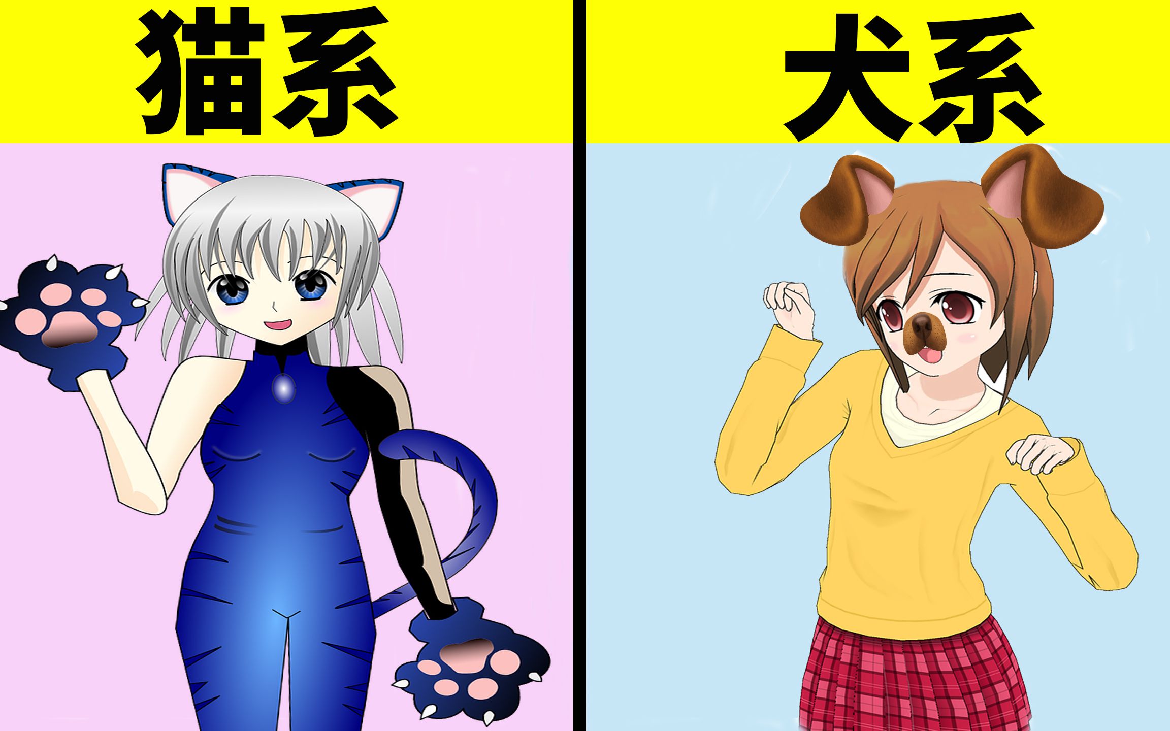 性格测试你是喵星人还是汪星人猫系vs犬系谁更受欢迎