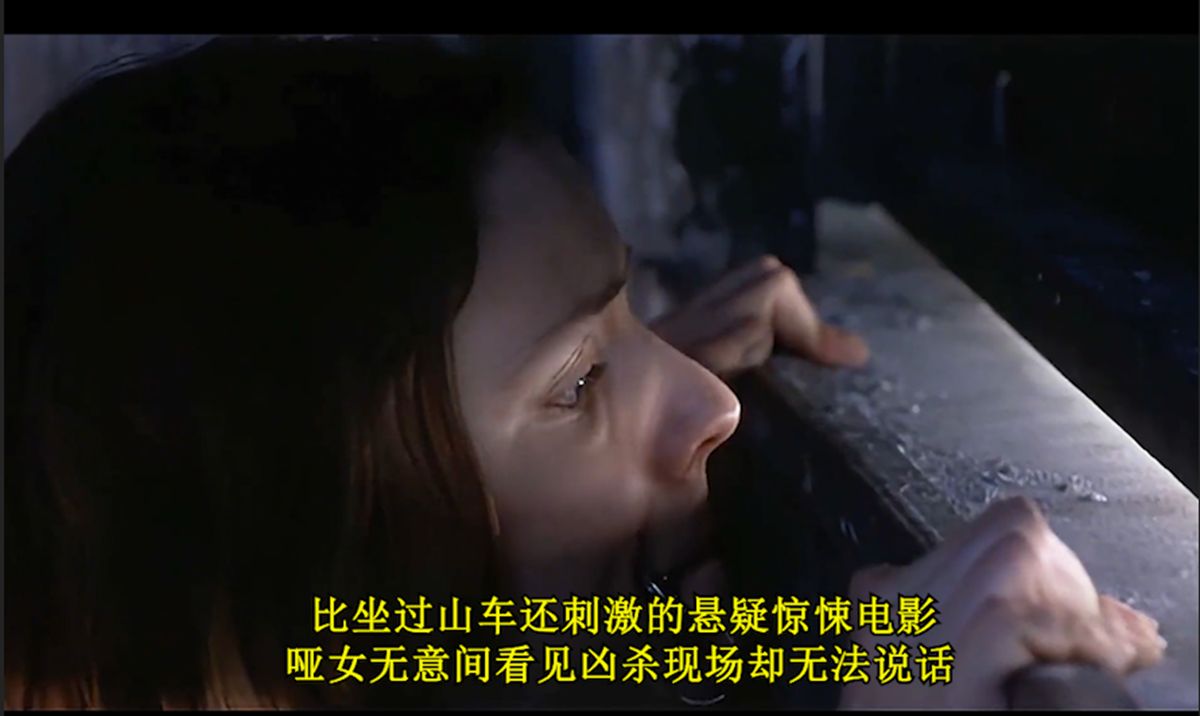 比坐过山车还刺激的悬疑惊悚电影 哑女无意间看见凶杀现场却无法说话《无声言证》!哔哩哔哩bilibili