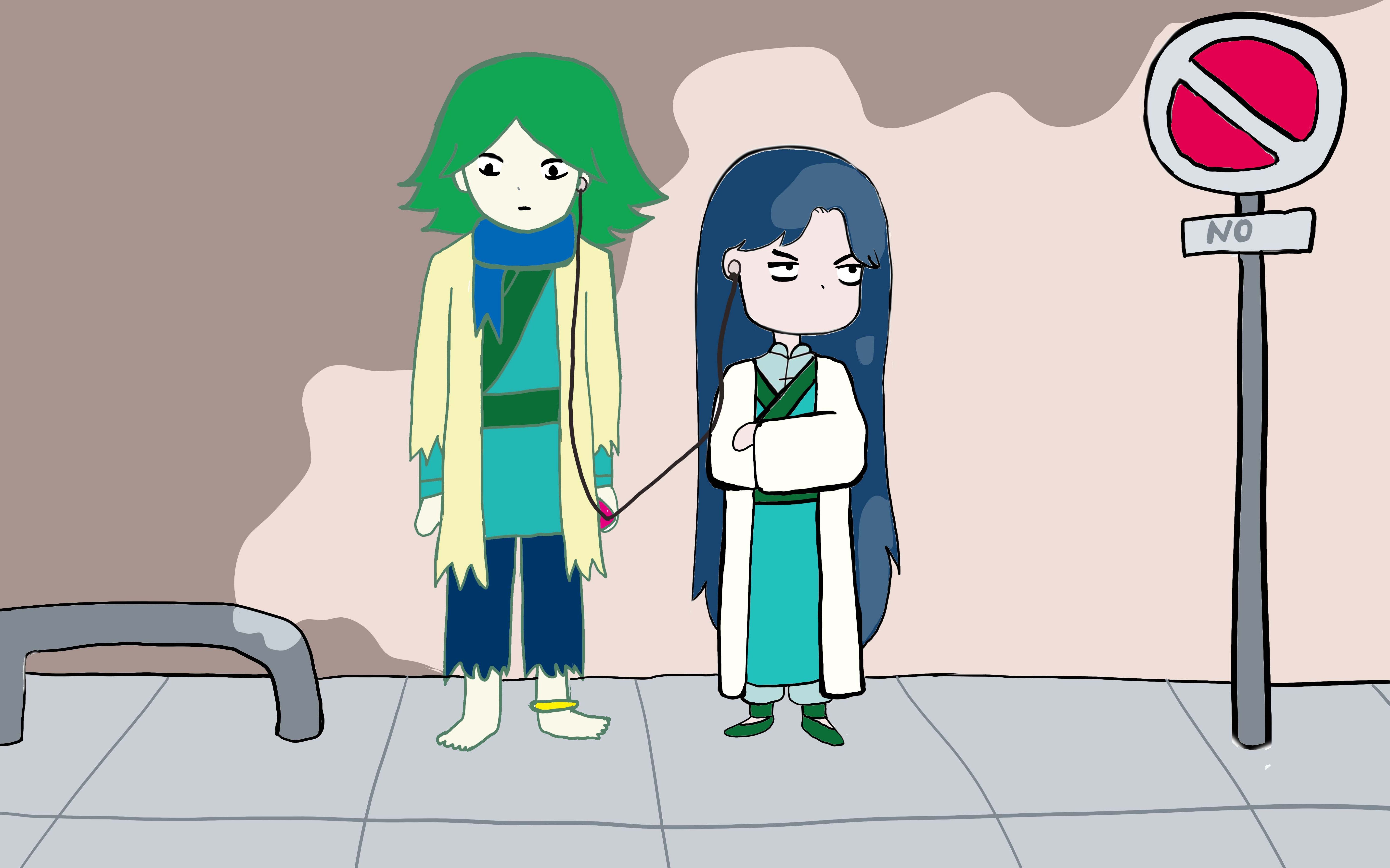 《刺客伍六七》板绘:究竟有多甜?当赤牙与江主任重归于好